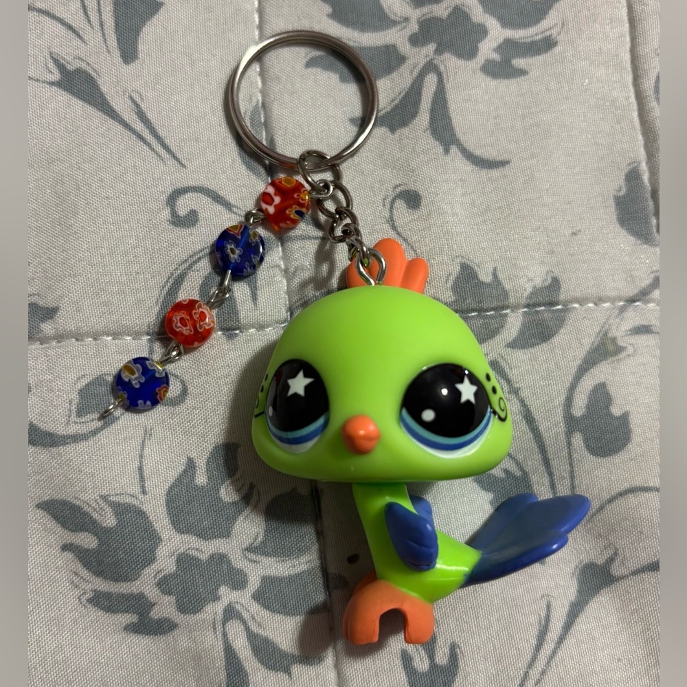 Littlest Pet Shop Peacock Keychain
